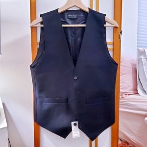5-button Black Dress Vest